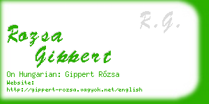 rozsa gippert business card